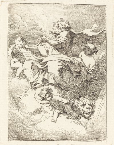 Sankt Markus von Jean Honoré Fragonard after Giovanni Lanfranco