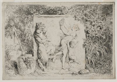Bacchanalien: Der Tanz des Satyrs von Jean Honore Fragonard