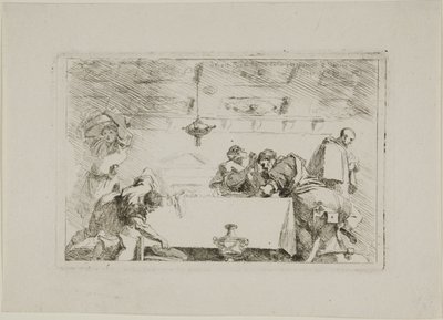 Die Jünger von Emmaus von Jean Honore Fragonard