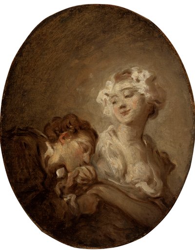 Die Kokette und der Jüngling von Jean Honore Fragonard