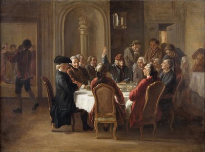 Das Abendmahl der Philosophen von Jean Huber