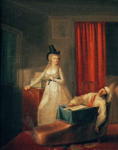 Der Mord an Marat von Jean Jacques Hauer