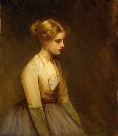 Studie einer blondhaarigen Schönheit von Jean Jacques Henner