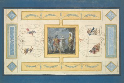 Studie für eine Decke, n.d. von Jean Jacques Lagrenee