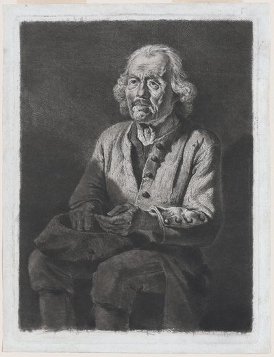 Alter Gérard, Bauer aus Chasselay von Jean Jacques de Boissieu