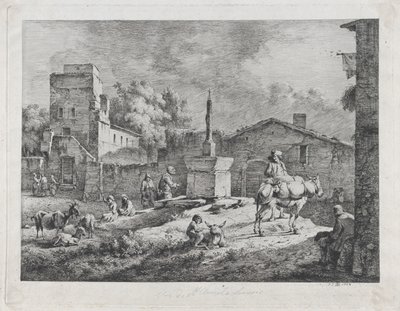Ansicht von Saint-Andéol, 1774 von Jean Jacques de Boissieu