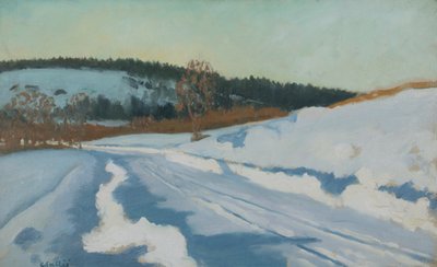 Schnee im Sonnenschein von Jean Laurent Challié