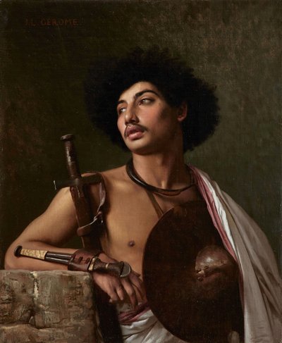 Ein Bischari-Krieger von Jean Leon Gerome