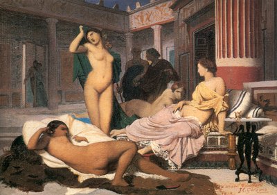 Griechisches Innenraumschema, 1848 von Jean Leon Gerome