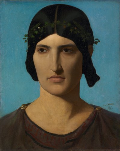 Kopf einer italienischen Frau, 1847-1860 von Jean Leon Gerome