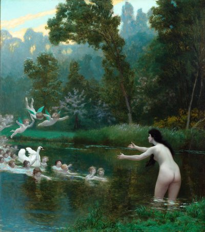Leda und der Schwan von Jean Leon Gerome