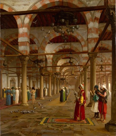 Gebet in der Moschee von Jean Leon Gerome