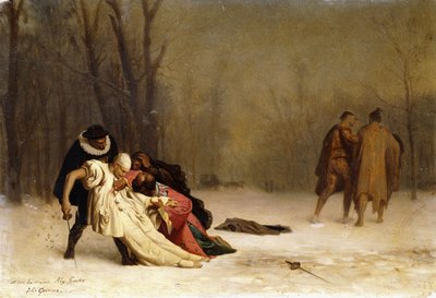 Das Duell nach dem Ball von Jean Leon Gerome