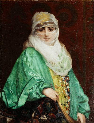 Frau aus Konstantinopel, stehend, ca. 1876 von Jean Leon Gerome