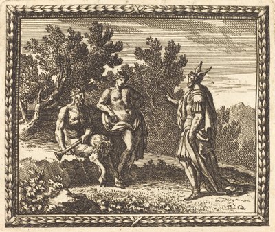 Midas mit Apollo und Pan von Jean Lepautre