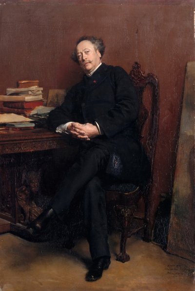 Alexandre Dumas, fils 1824-1895 von Jean Louis Ernest Meissonier