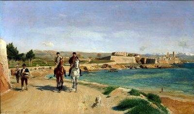 Antibes La promenade à cheval von Jean Louis Ernest Meissonier