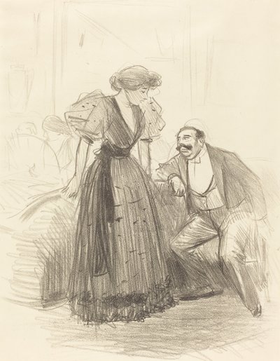 Auf einer Abendgesellschaft von Jean Louis Forain