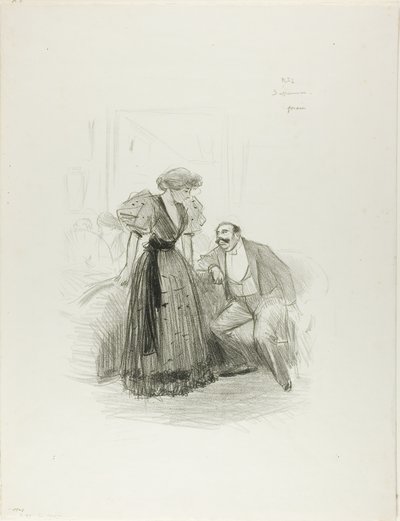 Auf einer Abendgesellschaft von Jean Louis Forain