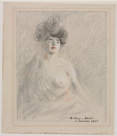 Kurtisane (recto) von Jean Louis Forain