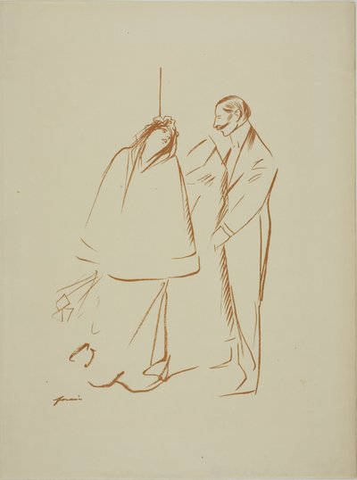In der Garderobe von Jean Louis Forain
