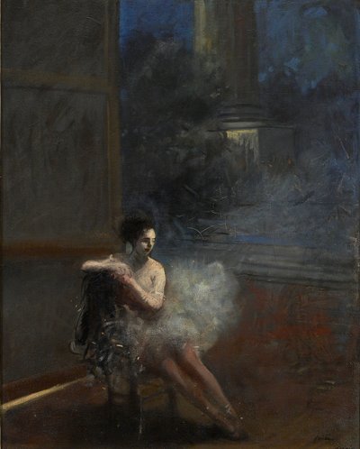 Sitzende Tänzerin, 19.-20. Jahrhundert von Jean Louis Forain