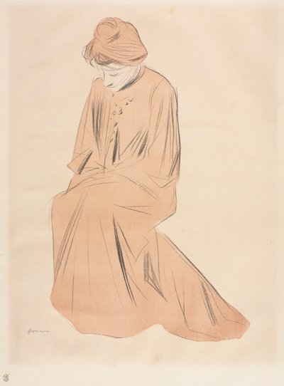Studie einer sitzenden Frau von Jean Louis Forain