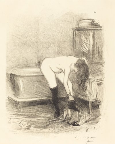 Das Bad (vertikale Platte) von Jean Louis Forain