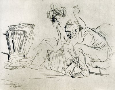 Das Modell in Ruhe, 1925 von Jean Louis Forain