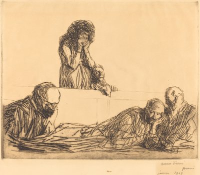Unverheiratete Mutter (erste Platte) von Jean Louis Forain