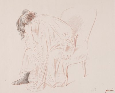 Sitzende Frau von Jean Louis Forain