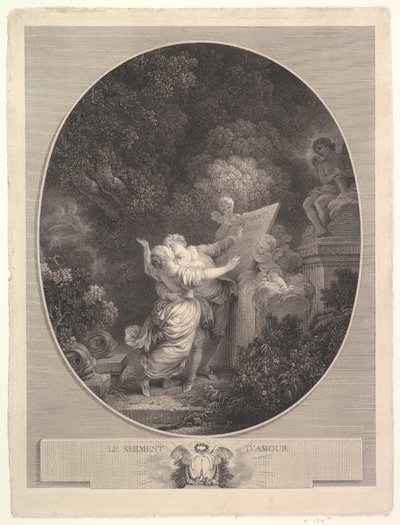 Das Liebesversprechen, 1786 von Jean Mathieu