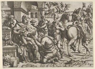 Anbetung der Könige, ca. 1545 von Jean Mignon