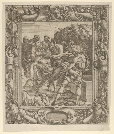 Die Grablegung, 1535-55 von Jean Mignon