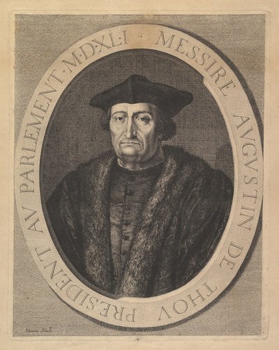 Augustin de Thou, Präsident im Parlament von Jean Morin