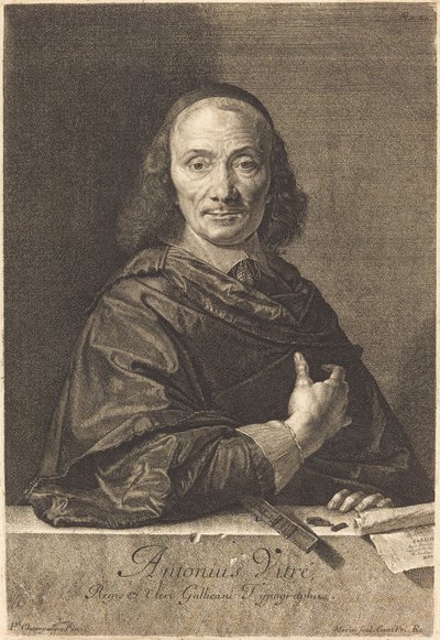 Antoine Vitre von Jean Morin after Philippe de Champaigne