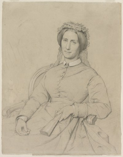 Madame Hippolyte Flandrin Aimée Ancelot, 1869 von Jean Paul Flandrin