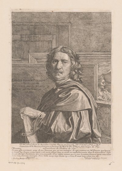 Porträt von Nicolas Poussin von Jean Pesne