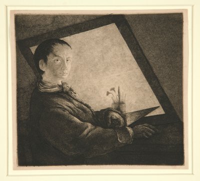 Selbstporträt von Jean Pierre Norblin