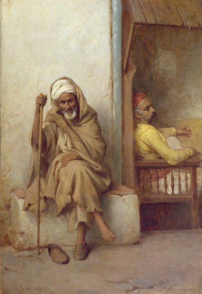 Algerische Männer ruhen sich aus, 1882 von Jean Raymond Hippolyte Lazerges