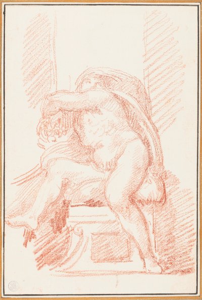 Ignudo von der Sixtinischen Kapelle von Jean Robert Ango