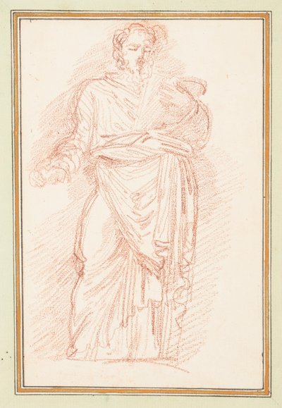 Gewandete Figur mit Gürtel um die Taille von Jean Robert Ango