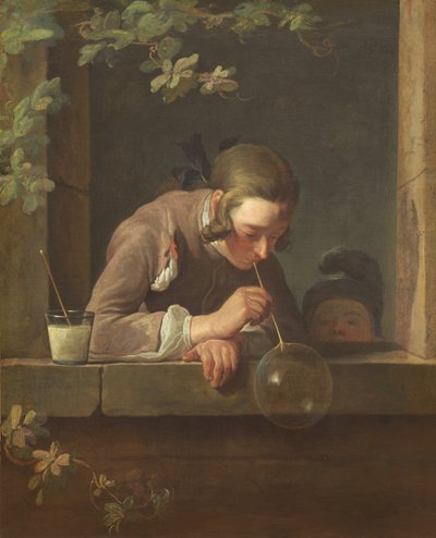 Seifenblasen, wahrscheinlich 1733-1734 von Jean Baptiste Simeon Chardin