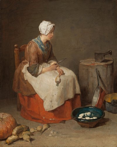 Die Küchenmagd von Jean Baptiste Simeon Chardin