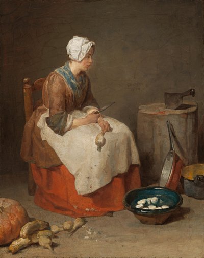 Die Küchenmagd, 1738 von Jean Baptiste Simeon Chardin