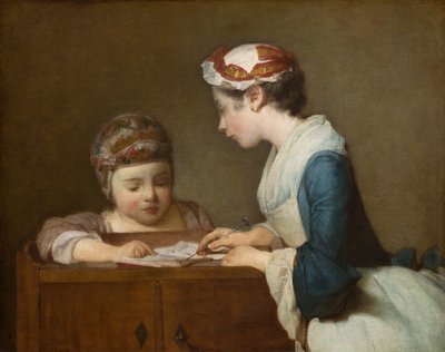 Die kleine Schulmeisterin, nach 1740 von Jean Baptiste Simeon Chardin
