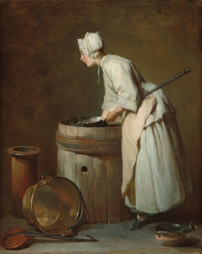 Die Küchenmagd, ca. 1738 von Jean Baptiste Simeon Chardin