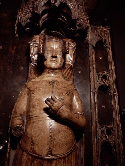 Abbild von Philippa von Hennegau (Alabaster) von Jean de Liege