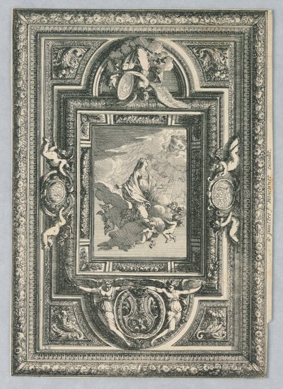 Decke, aus "Desseins de Plaphons" von Jean le Pautre
