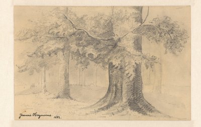 Landschaft mit Bäumen von Jeanne Marie Heynsius (signed by artist)